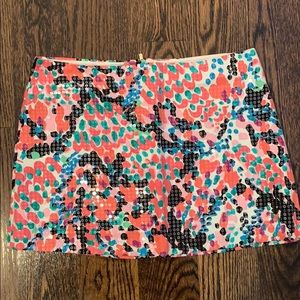 Lilly Pulitzer sequin mini skirt